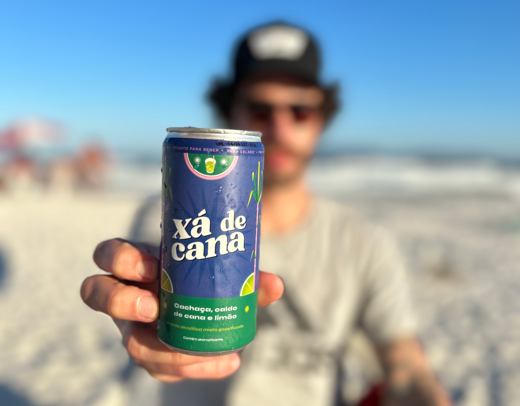 Xá de Cana na praia